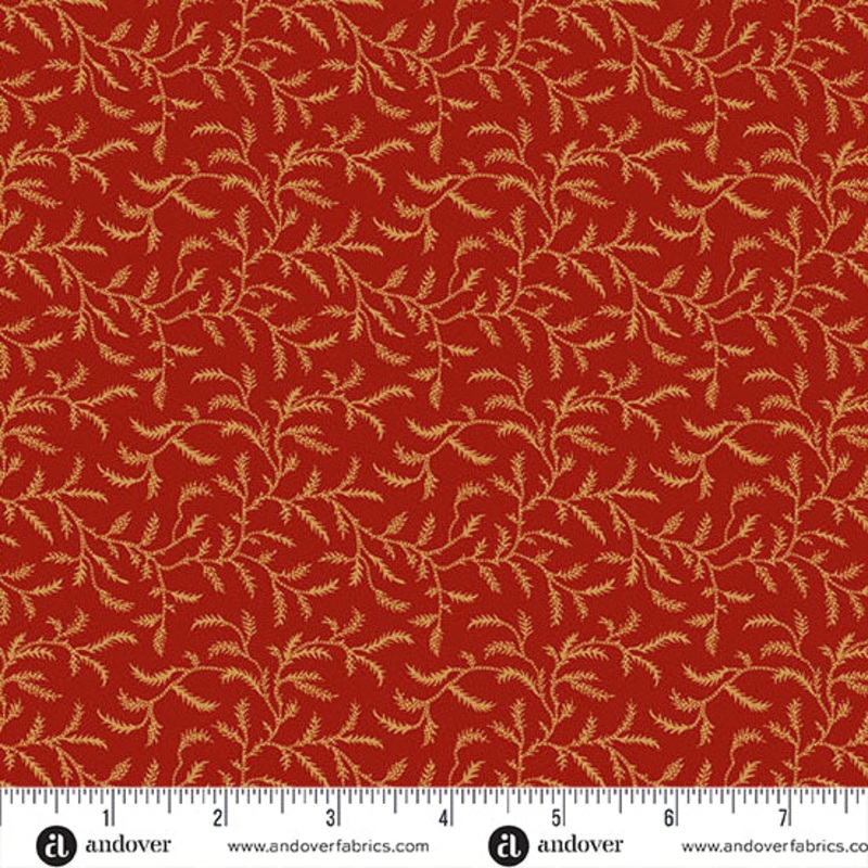 Andover Autumn Woods 1550 R Crimson Wildfern By The Yard