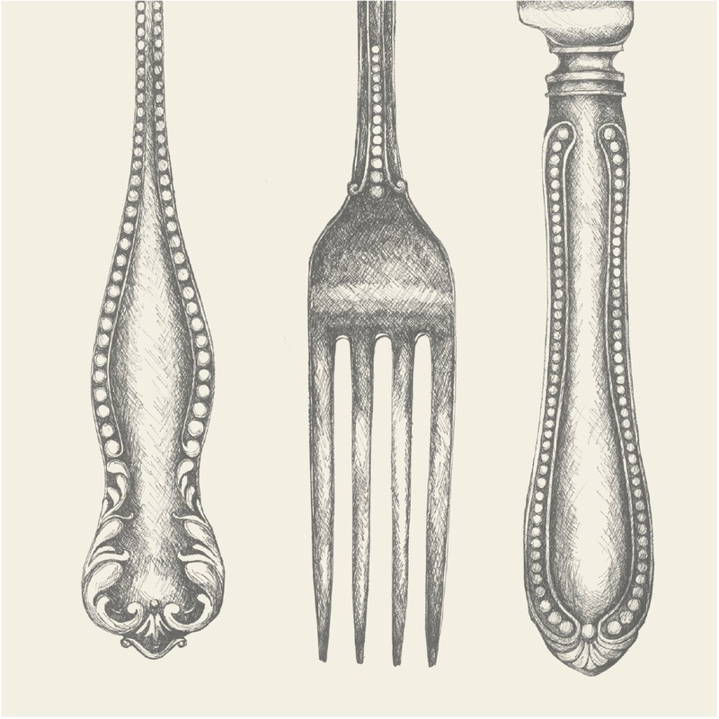 Classic Cutlery Cocktail Napkins