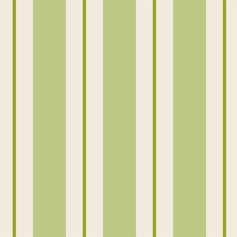 Green Awning Stripe Cocktail Napkins