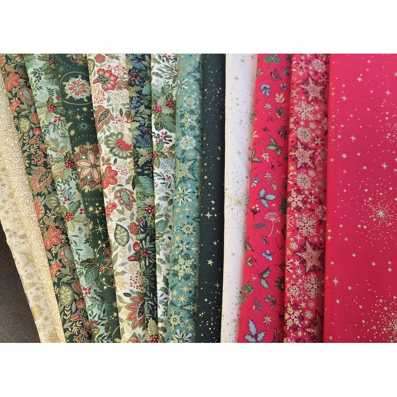 Matt’s Mystery Bundles –  10.614 yards  – Tidings Frosty- Assorted Remnants