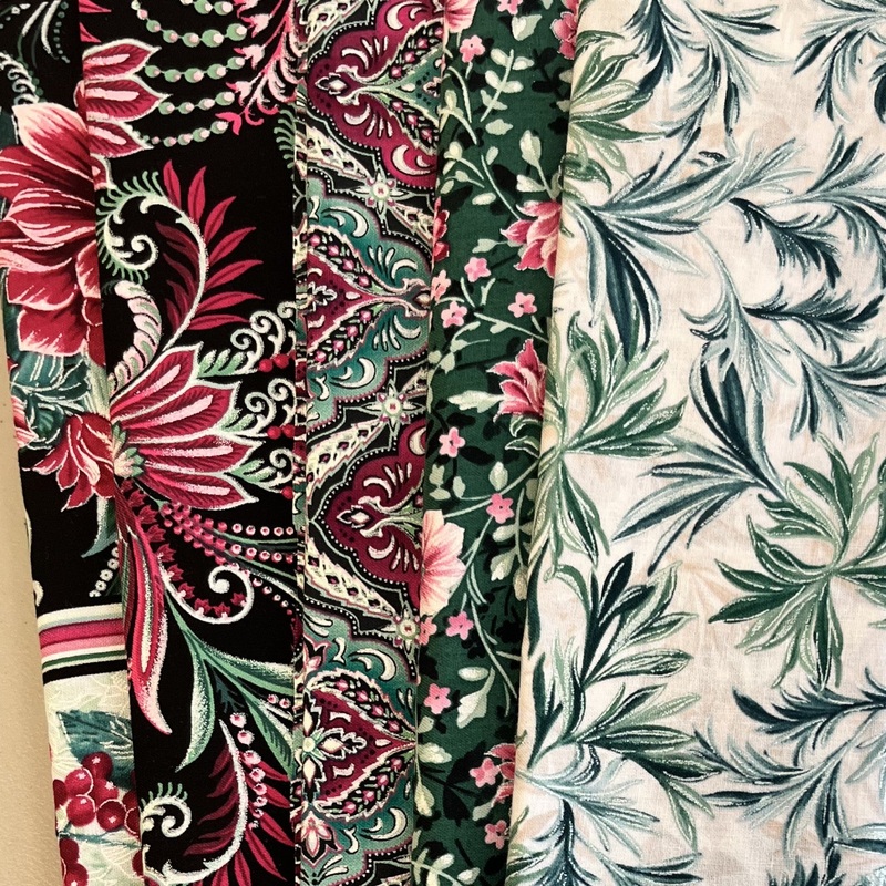 Matt’s Mystery Bundles –  3.654 yards – Winterberry- Assorted Remnants