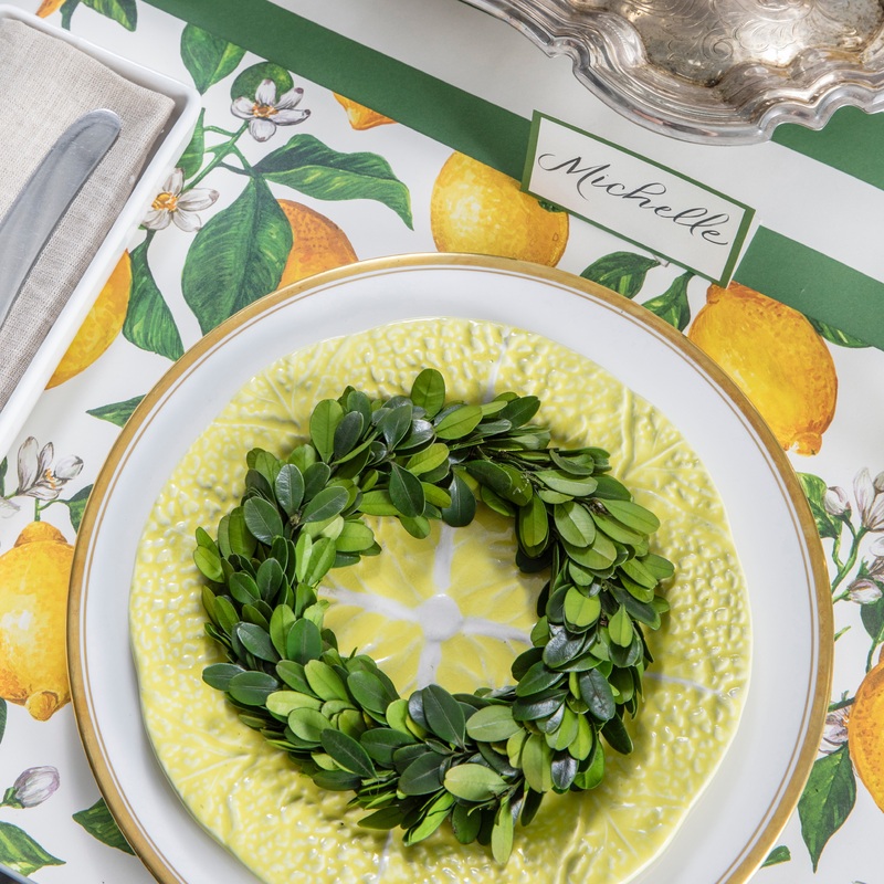 Preserved Boxwood Candle Rings