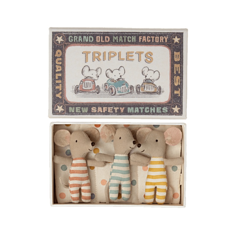 Baby Mice Triplets in Matchbox