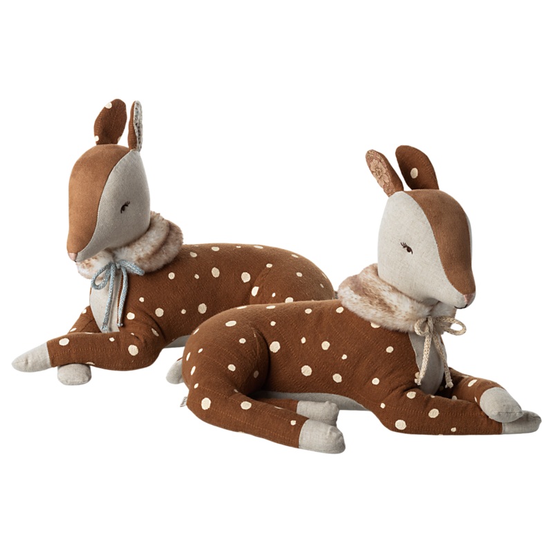 Cosy Bambi|Off White with pink ribbon|Mint