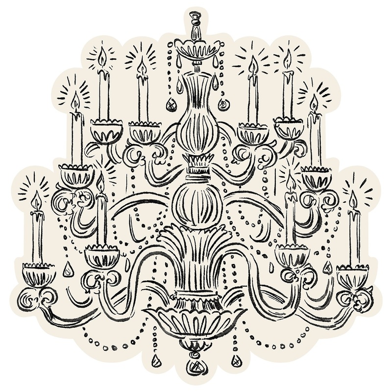 Die-cut Chandelier Placemat