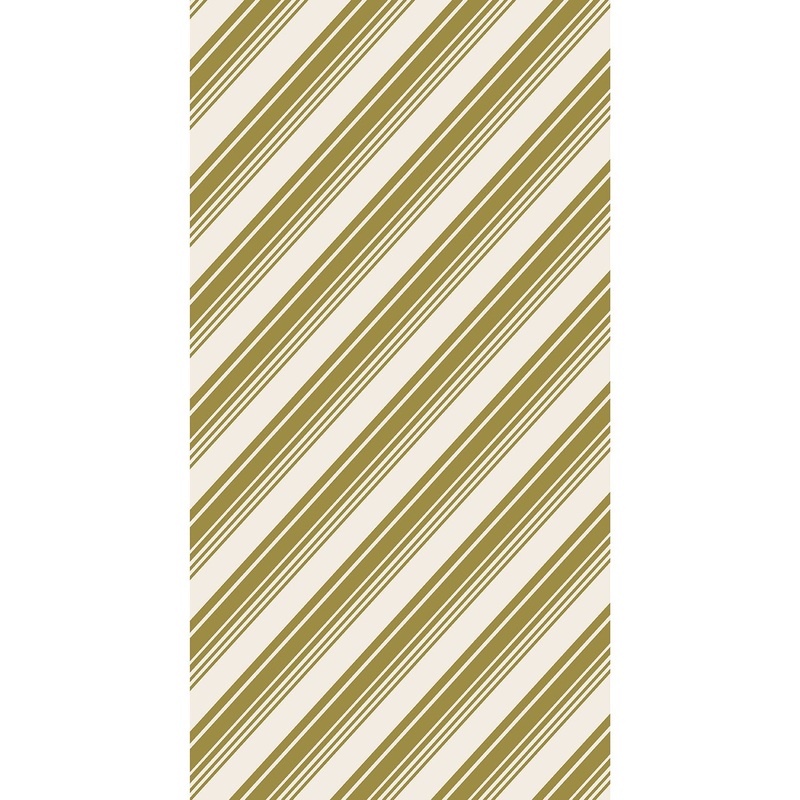 Gold Peppermint Stripe Guest Napkins