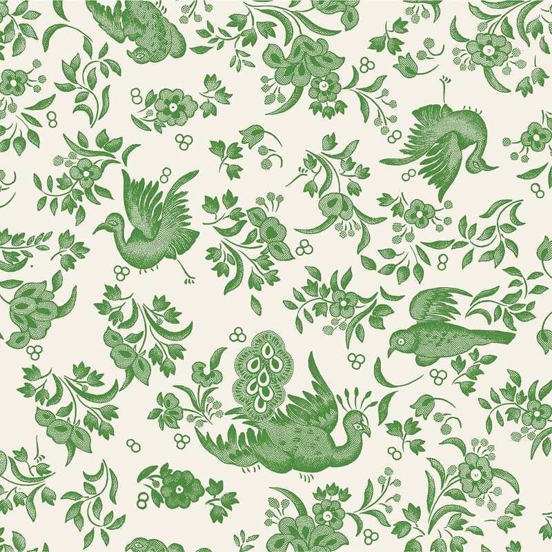 Green Regal Peacock Cocktail Napkins