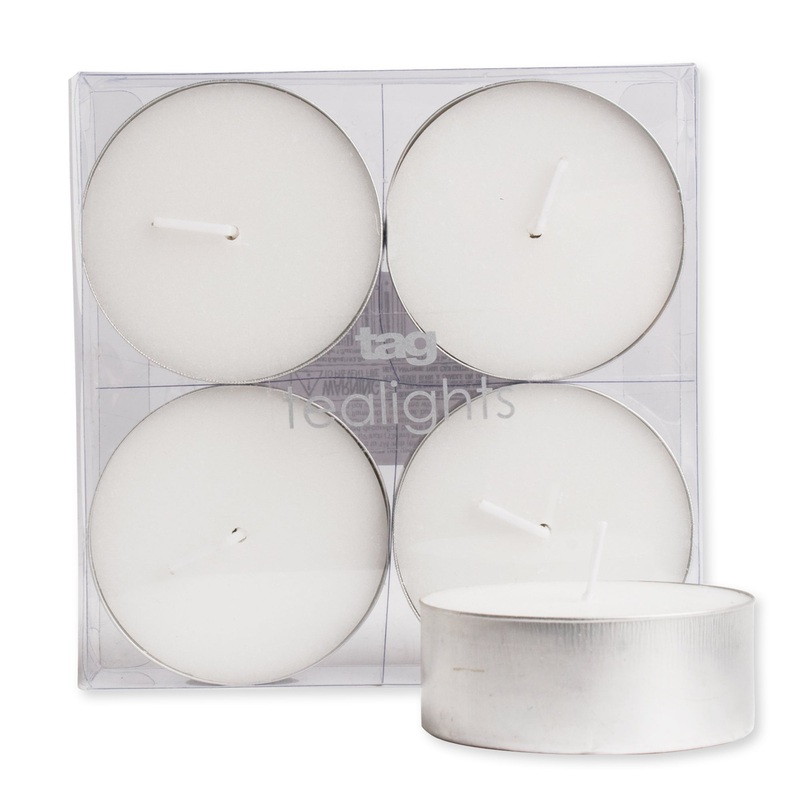 Jumbo Tealight Candles|Jumbo (Set of 4)|Event Candle (Set of 50)