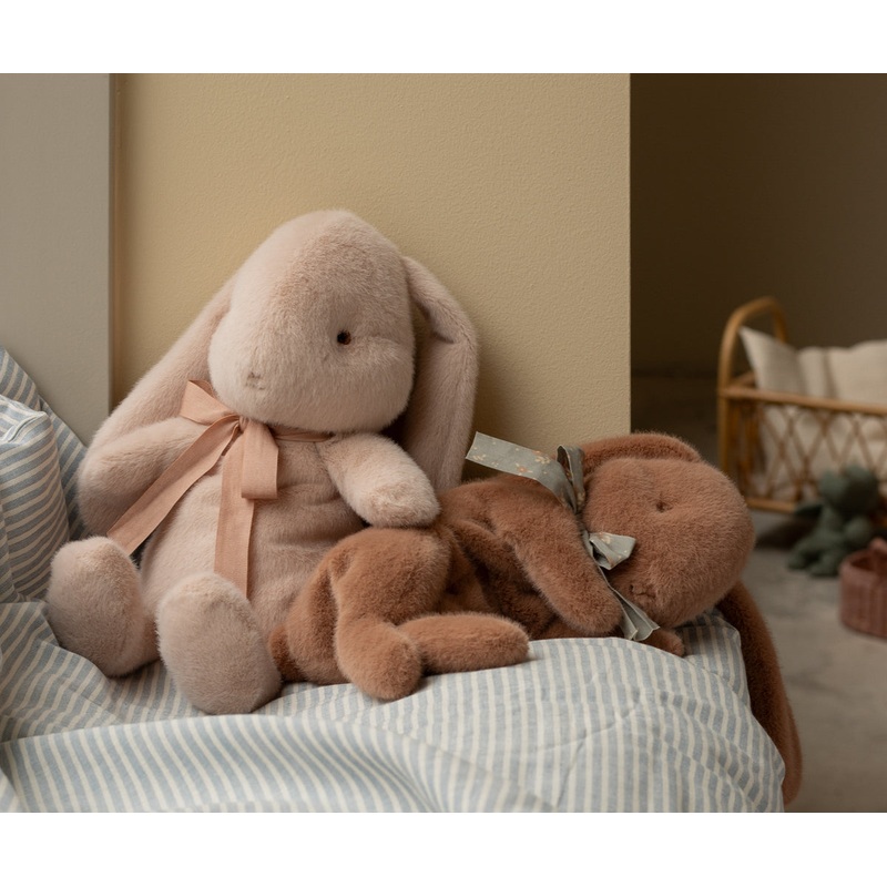 Plush Sleeping Bunny|Powder|Soft Brown