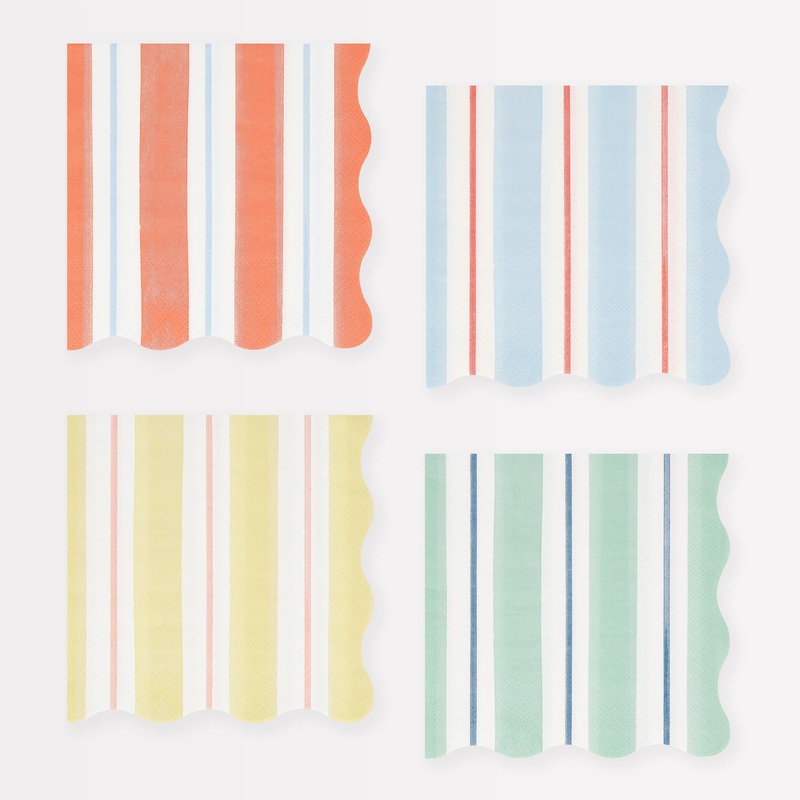 Preppy Stripe Napkins|Small|Large