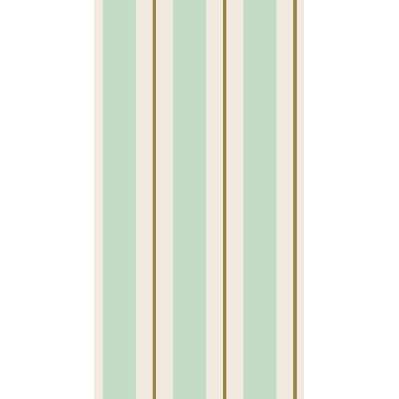 Seafoam & Gold Awning Stripe Guest Napkins