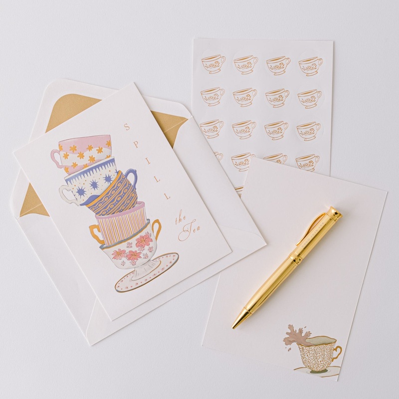 Spill the Tea Luxury Stationery Set