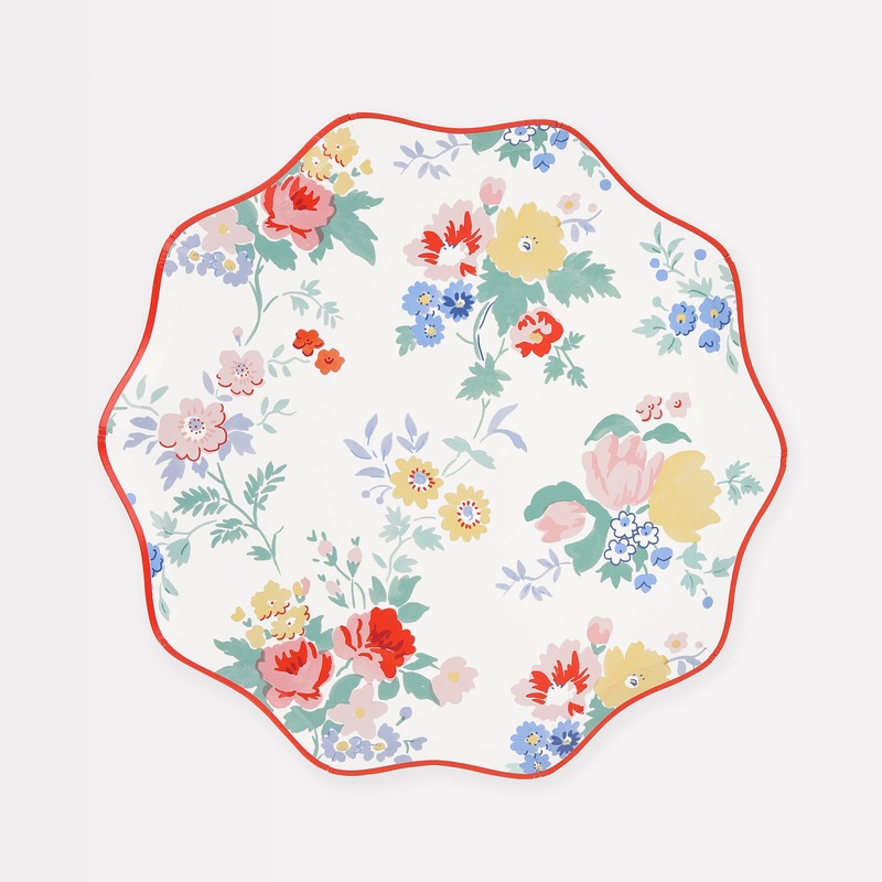 Vintage Floral Plates|Side|Dinner