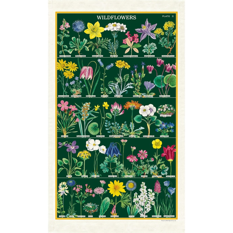Wildflowers 2 Tea Towel
