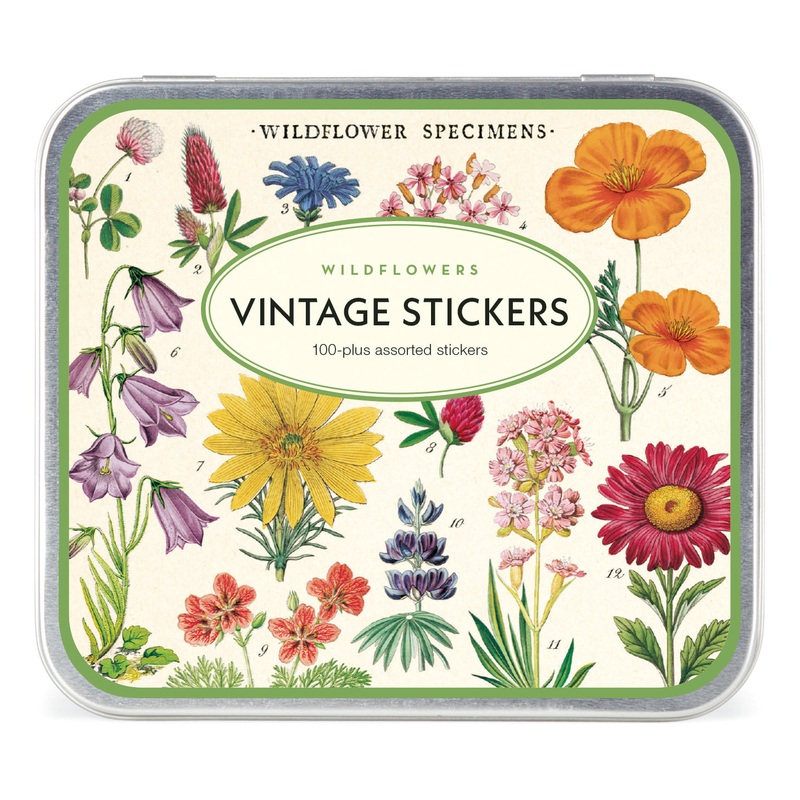 Wildflowers Stickers Tin