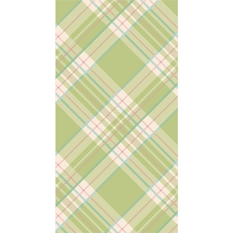 Bright Green Plaid Guest Napkin