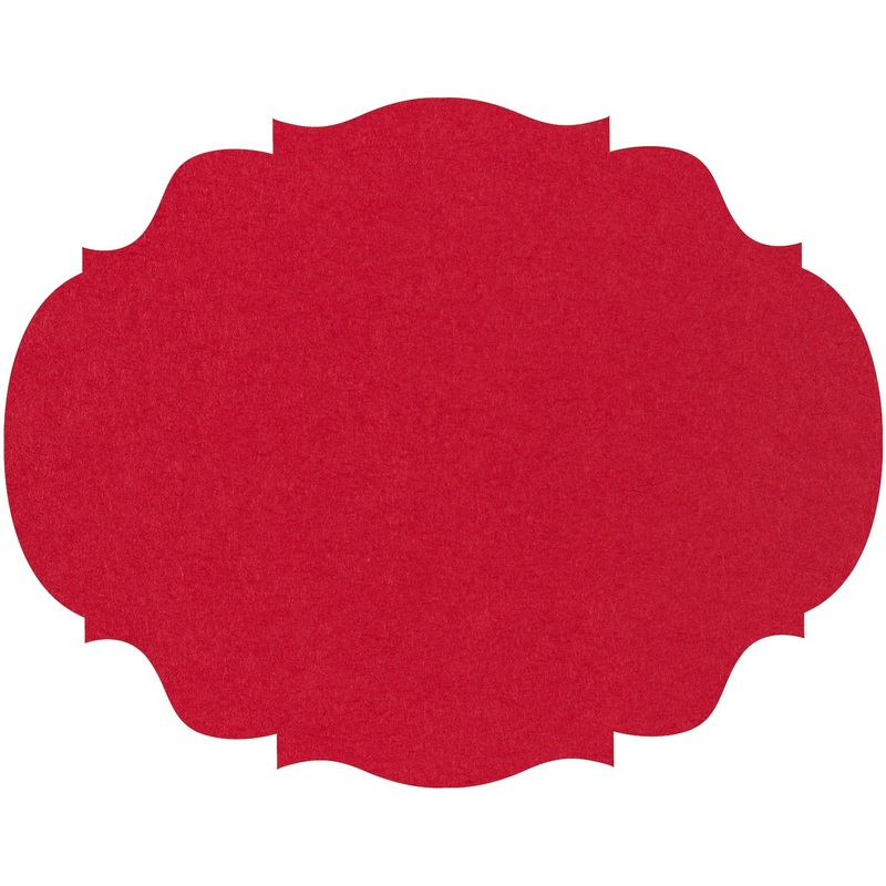 Die-cut Red French Frame Placemat