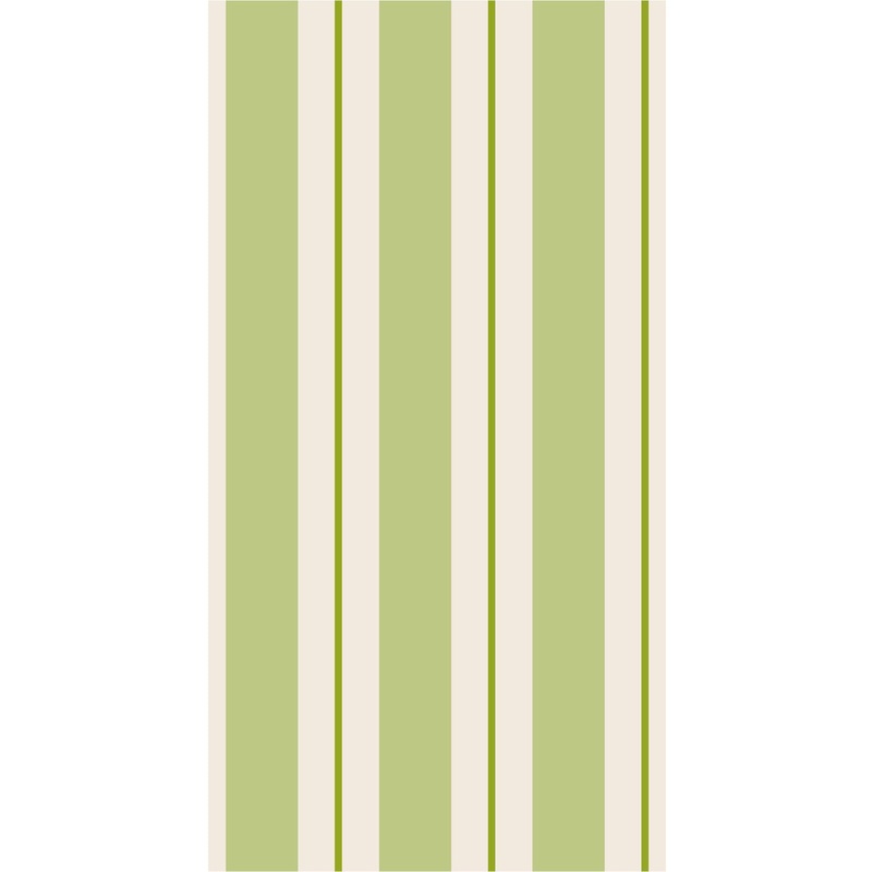 Green Awning Stripe Guest Napkins