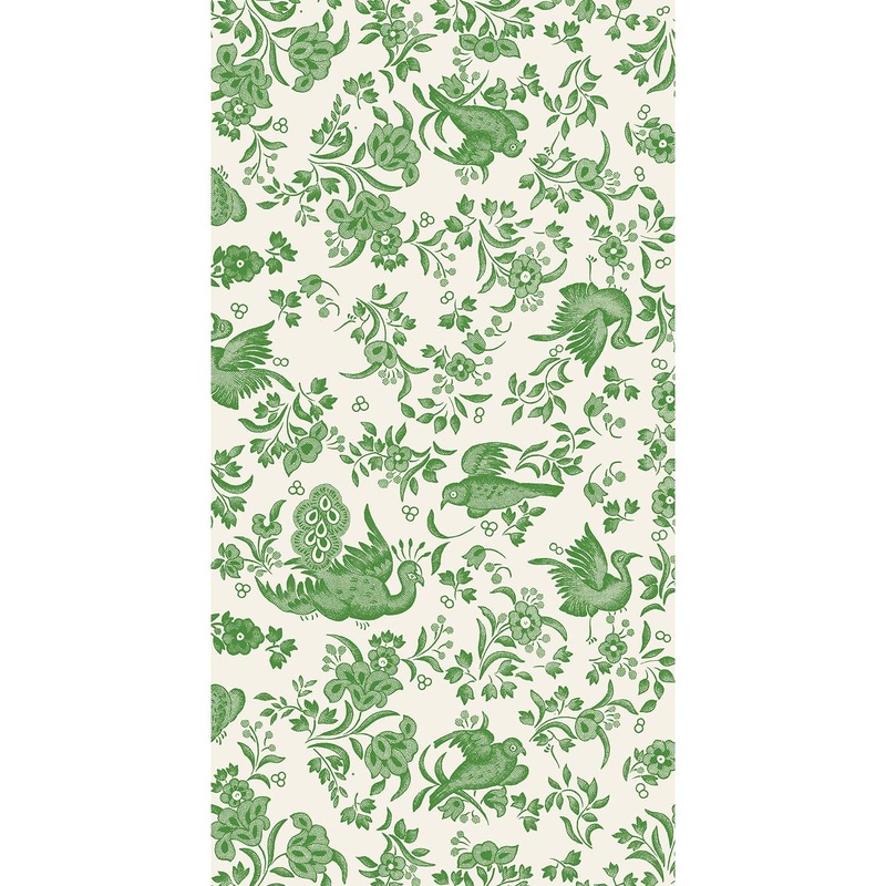Green Regal Peacock Guest Napkins