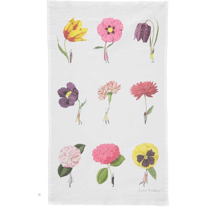 In Bloom Multi Flower Tea Towel