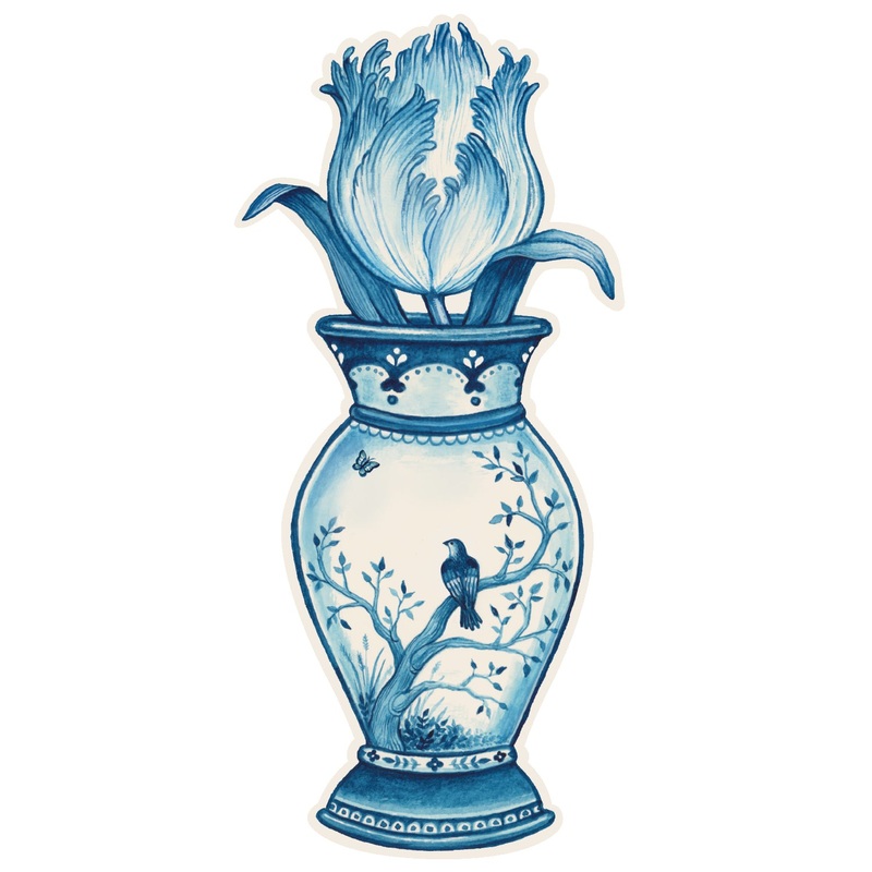 Indigo Tulip Table Accent