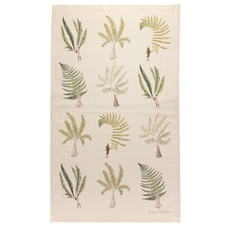 Multi Ferns Tea Towel