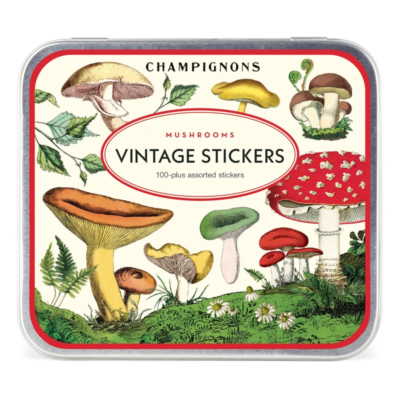 Mushroom Stickers Tin