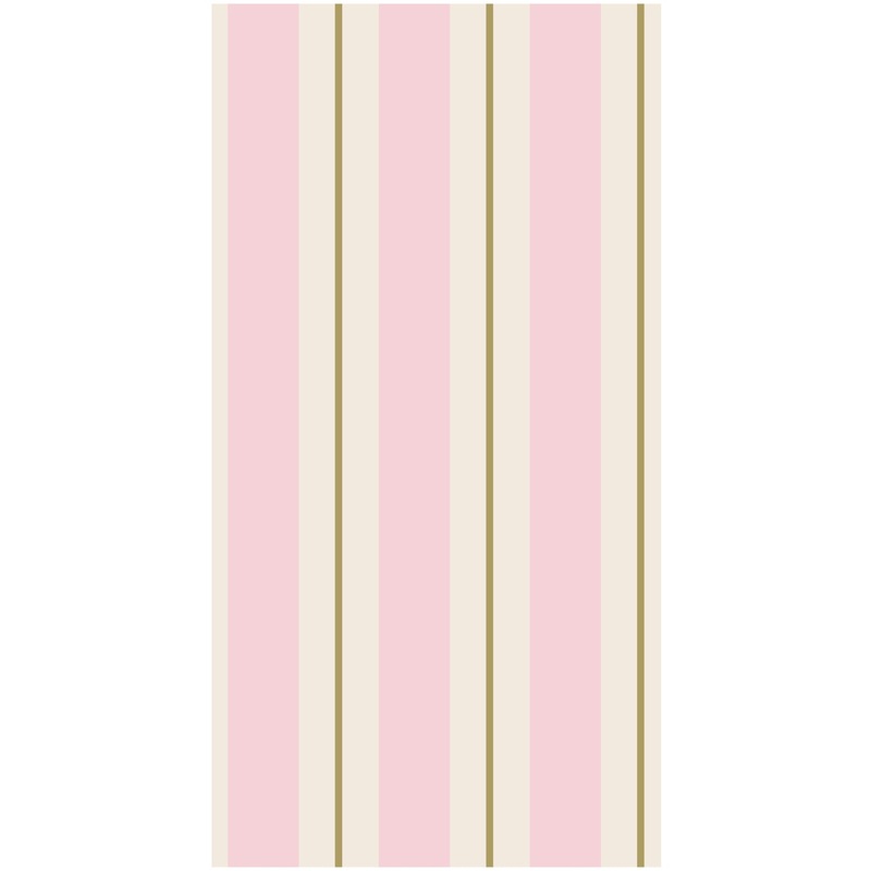Pink & Gold Awning Stripe Guest Napkins