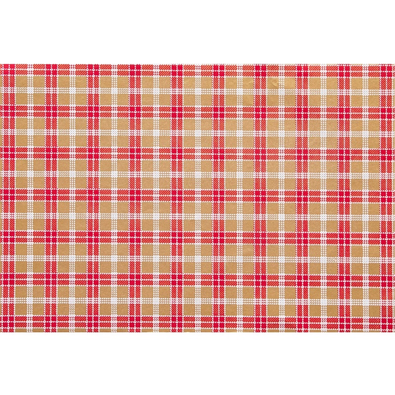 Red & Gold Plaid Placemat