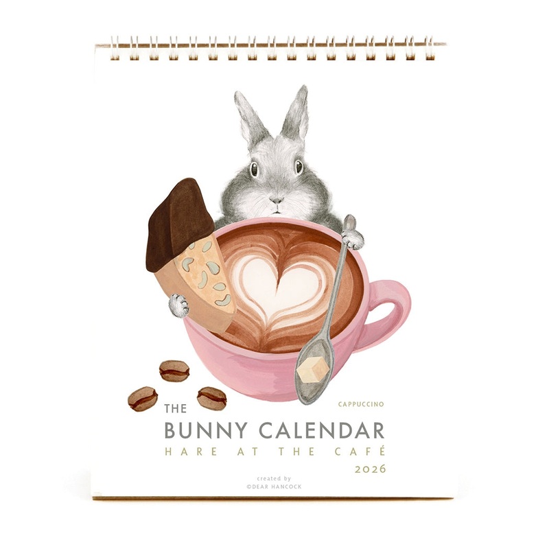 2026 Bunny Calendar: Hare at the Cafe