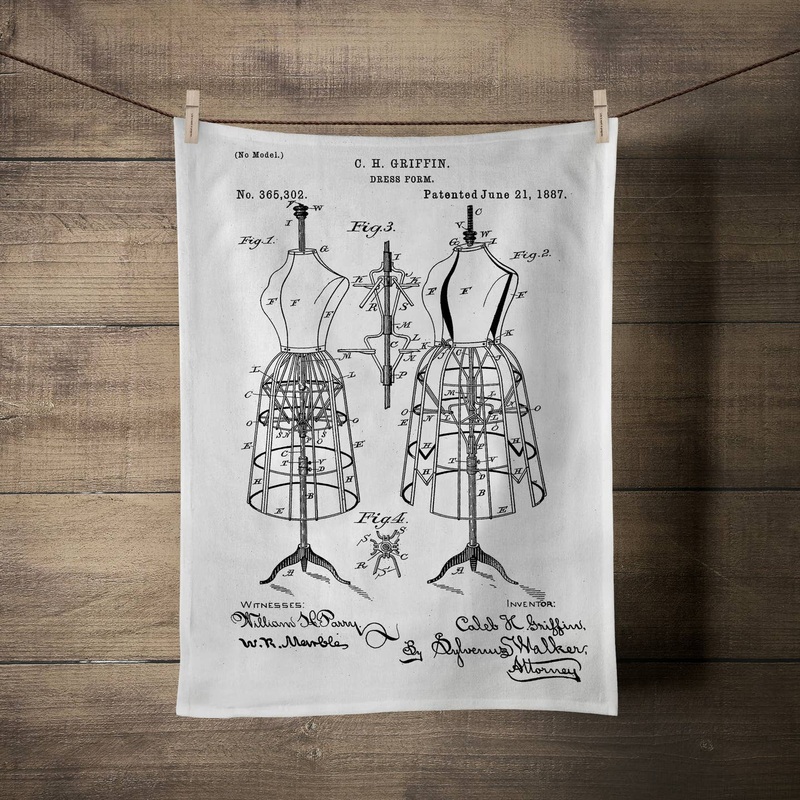 C.H. Griffen Dress Form Tea Towel