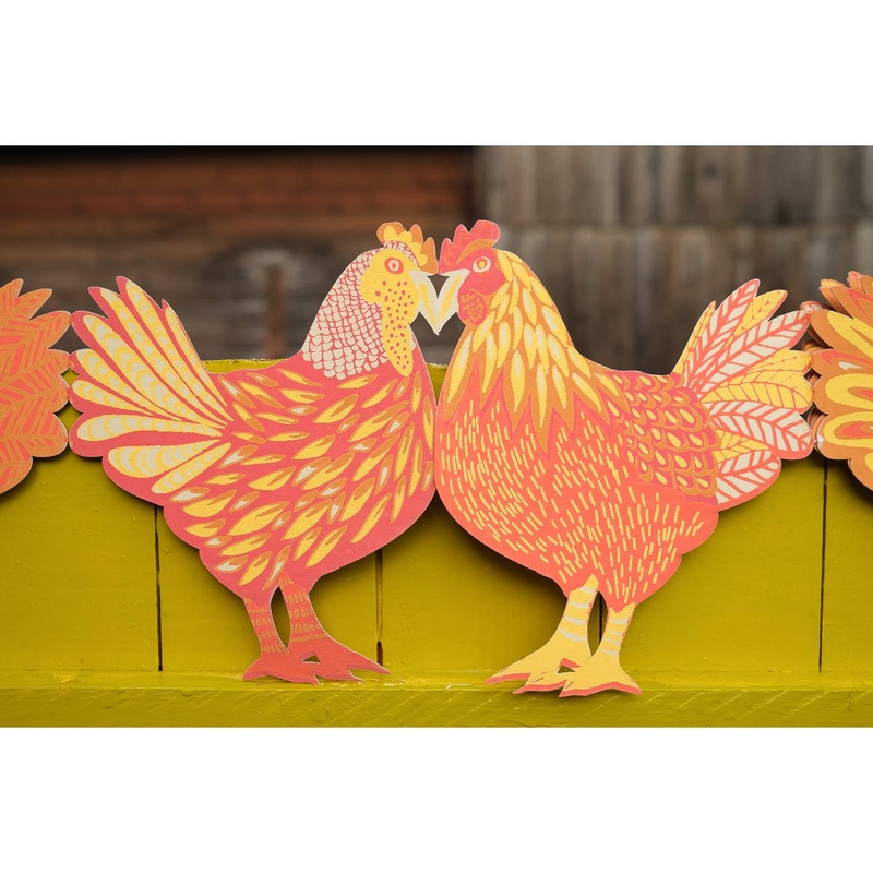 Chickens Concertina Garland
