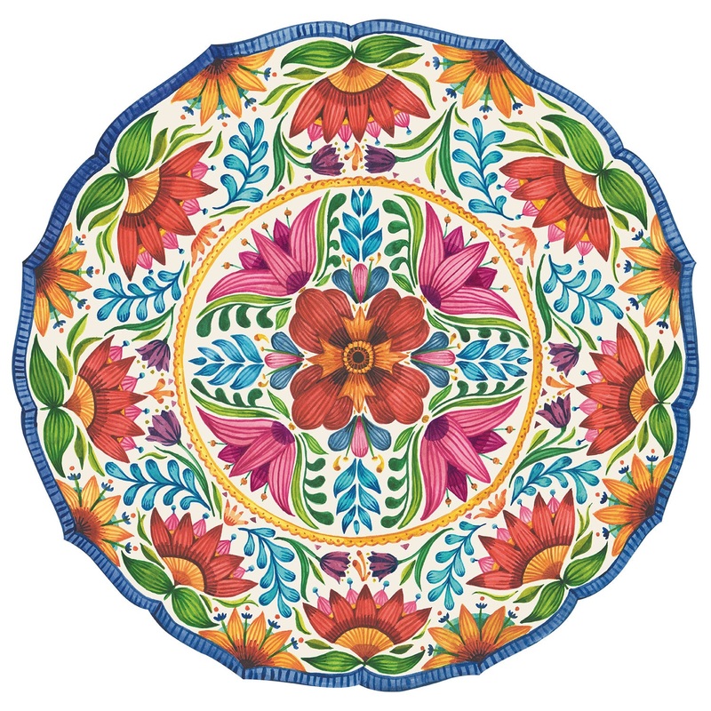 Die-cut Fiesta Floral Placemat