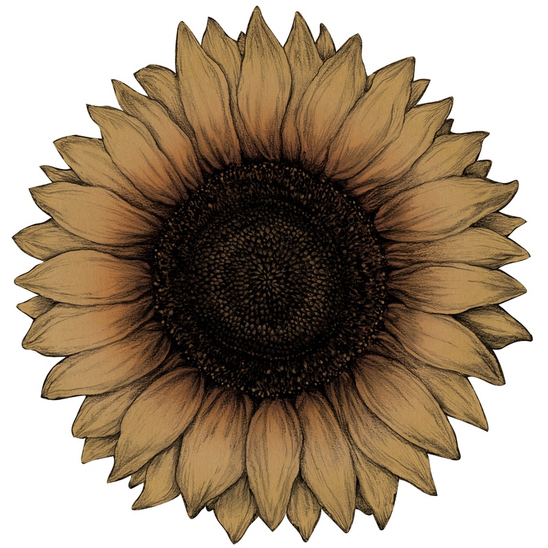 Die-cut Vintage Sunflower Placemat