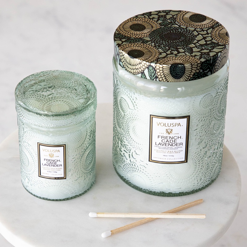 French Cade Lavender Candle|Small 5.5oz|Large 18oz