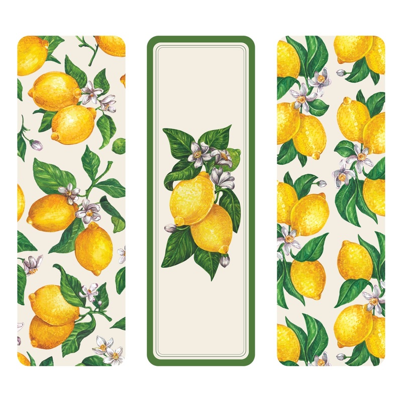 Lemon Bookmarks Set of 3
