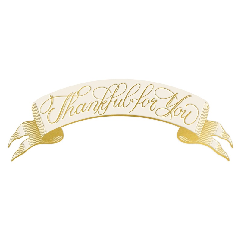 Thankful for You Banner Table Accent