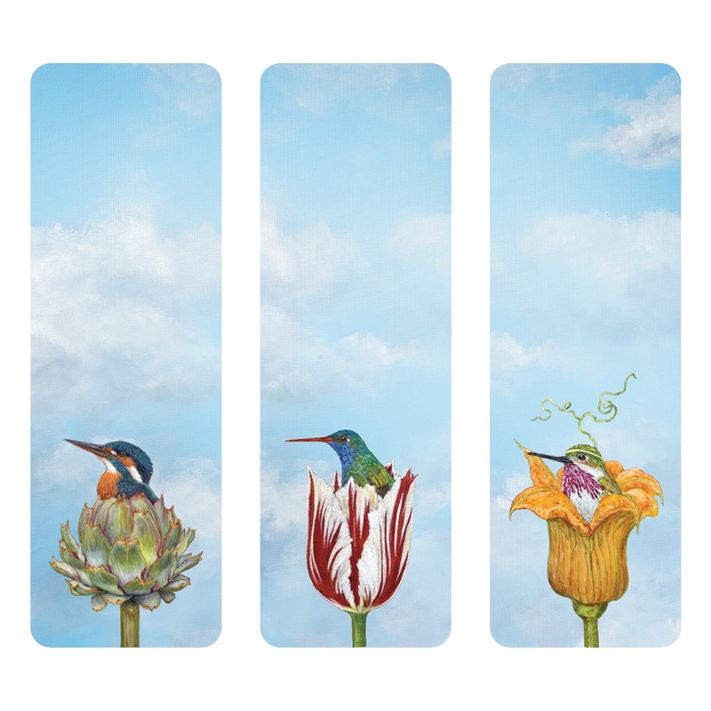 Birds in Bloom Bookmarks Set of 3
