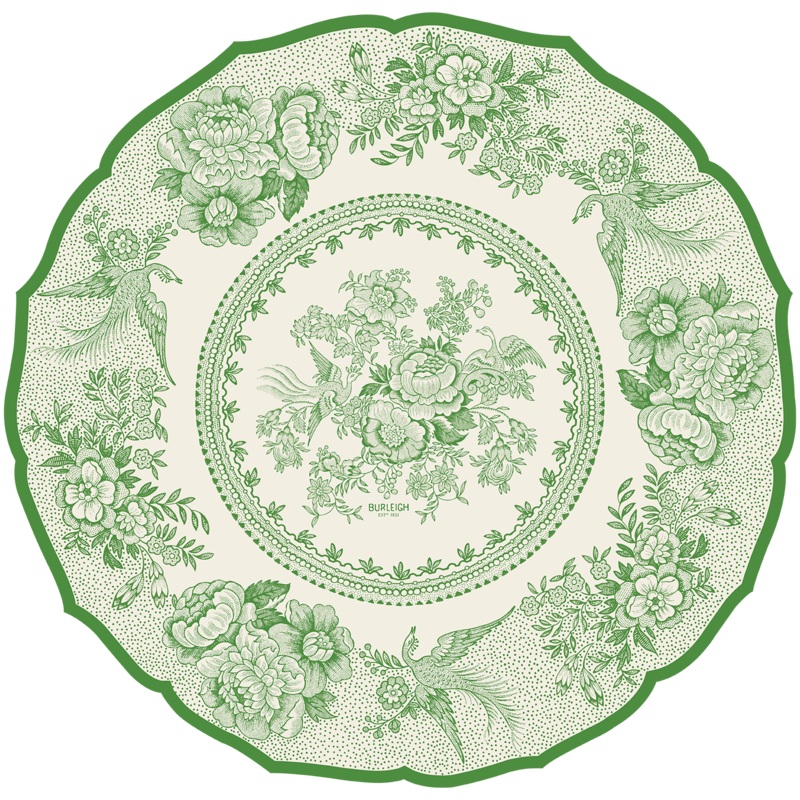 Die-cut Green Asiatic Pheasants Placemat