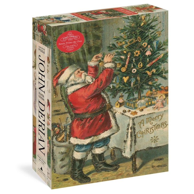 John Derian: Santa Trims the Tree 1,000 Piece Puzzle
