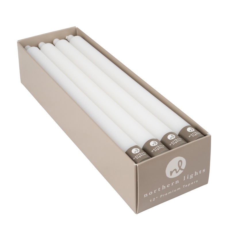 Pure White 12 Taper Candle|Single Candle|Set of 12 Candles