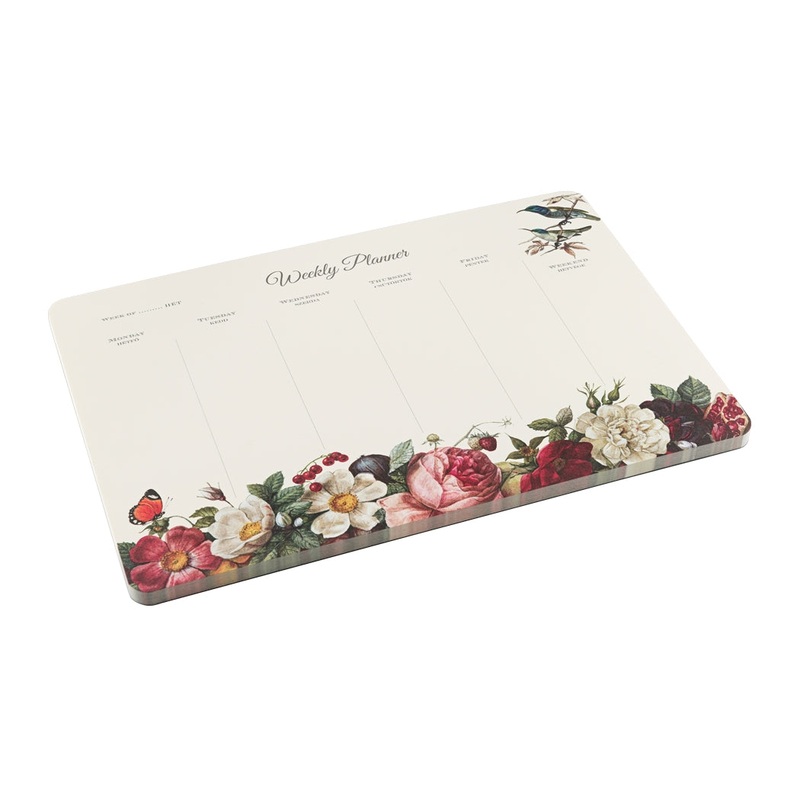 Roses Weekly Desk Planner
