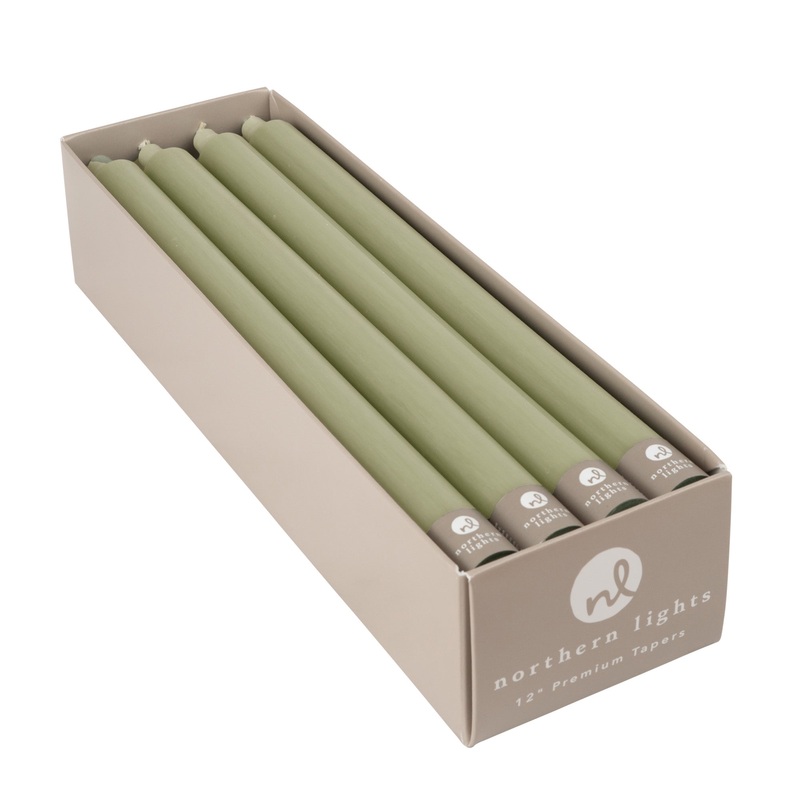 Sage Green 12 Taper Candle|Single Candle|Set of 12 Candles