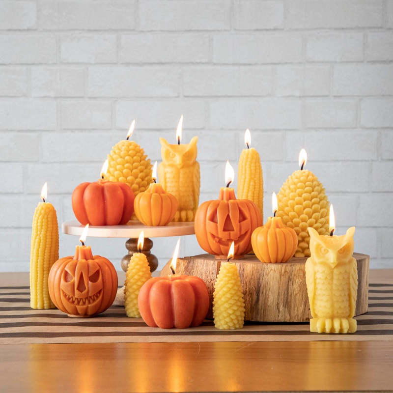 Beeswax Pumpkin Candles|Small|Large
