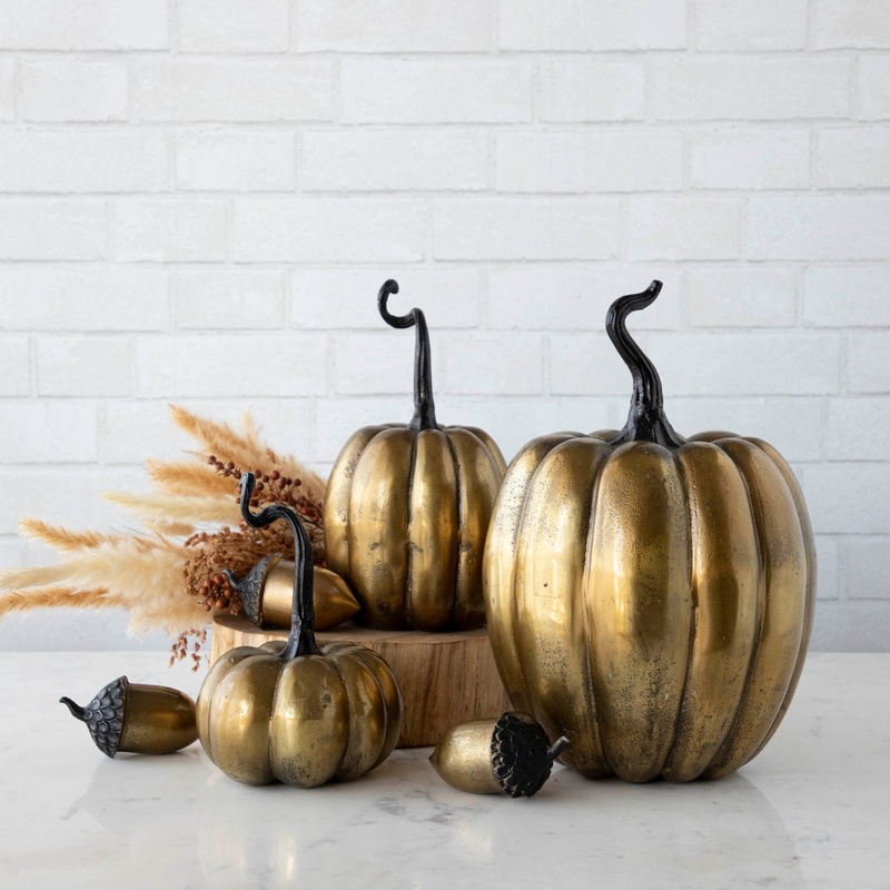 Brass Pumpkins|Small|Medium|Large