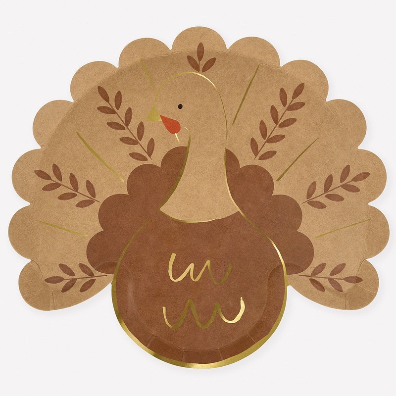 Folk Turkey Plate