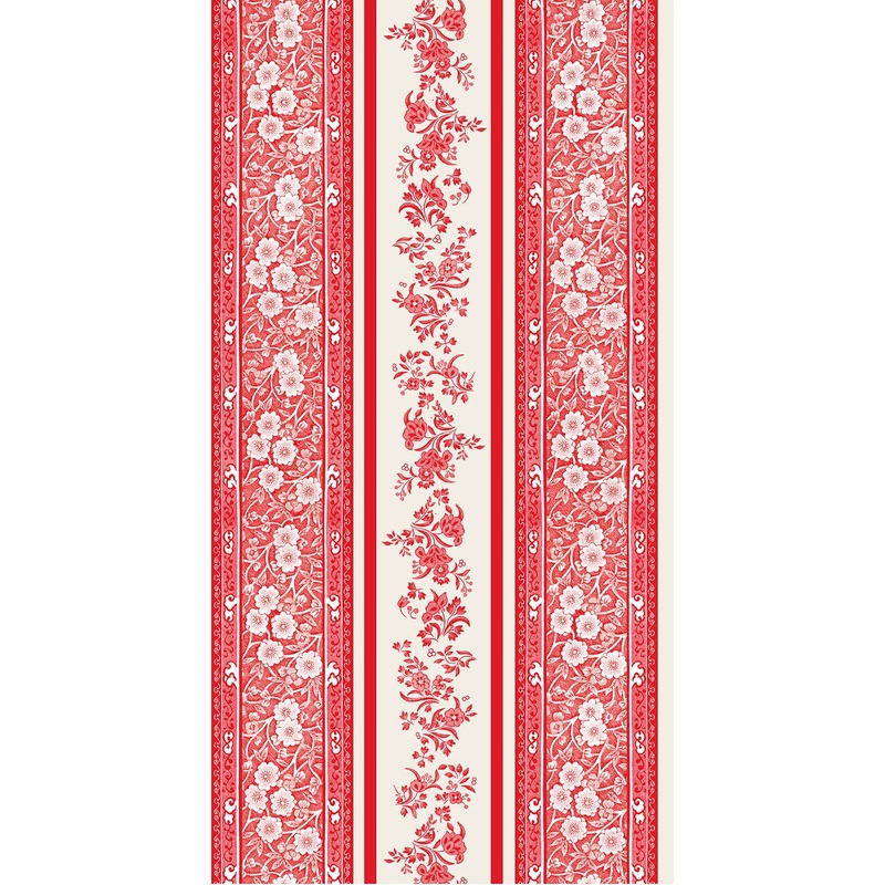 Red Burleigh Stripe Guest Napkins