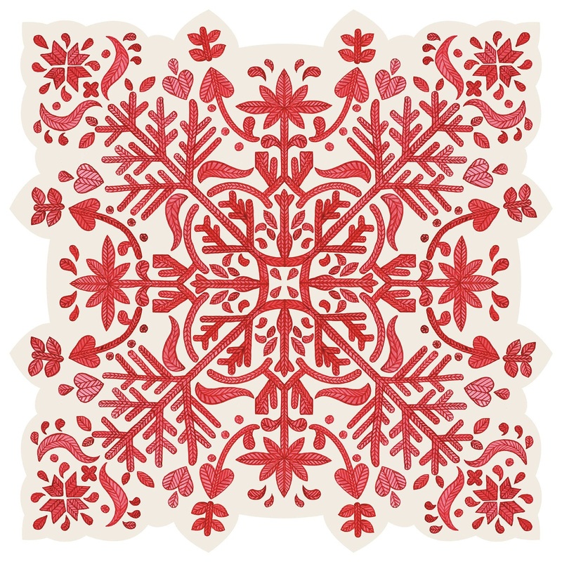 Die-cut Fair Isle Snowflake Placemat