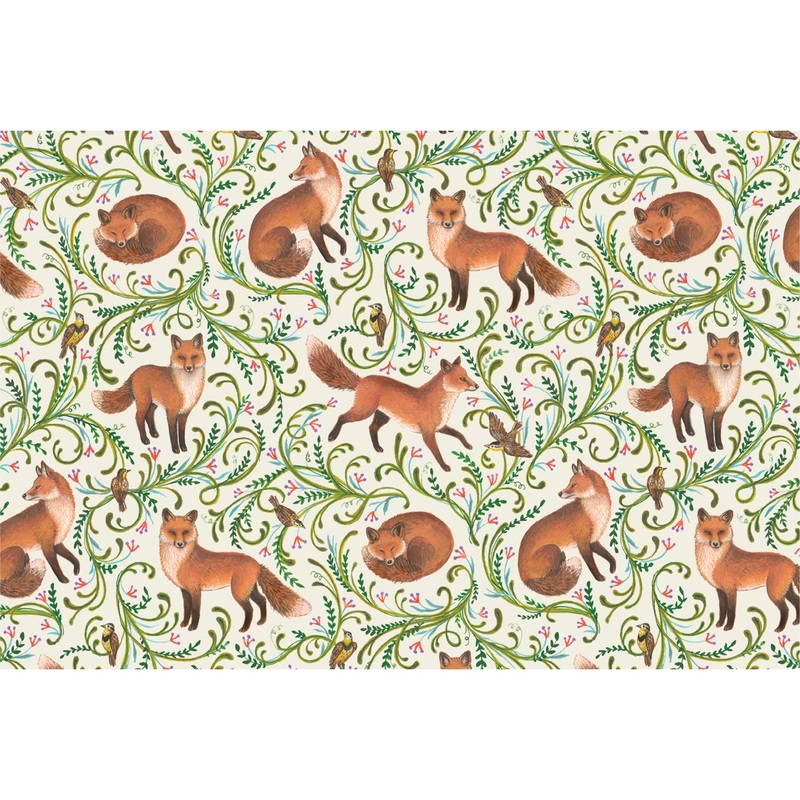 Fanciful Foxes Placemat