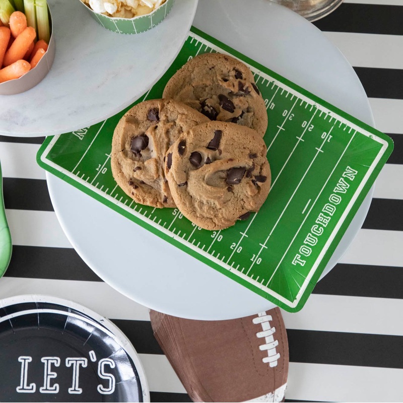 Football Field Paper Plates